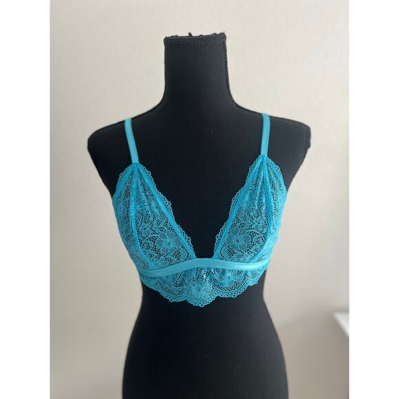 Intimately Free People Scalloped Lace Triangle Unlined Bra Bralette xs - Picture 3 of 10